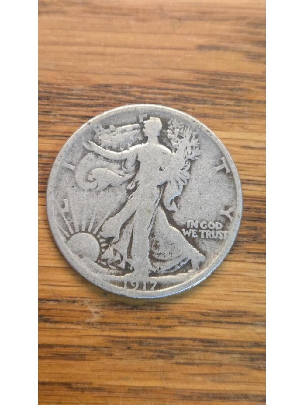 1917-S Rev Walking Liberty Half Dollar Silver Coin